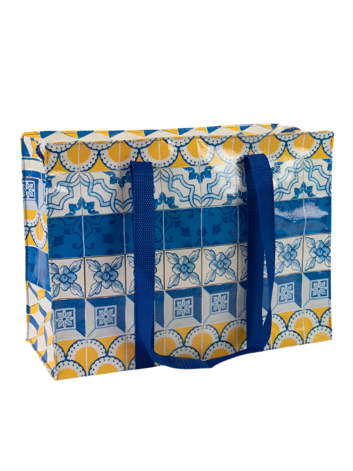 Painted Tiles Shoulder Tote
