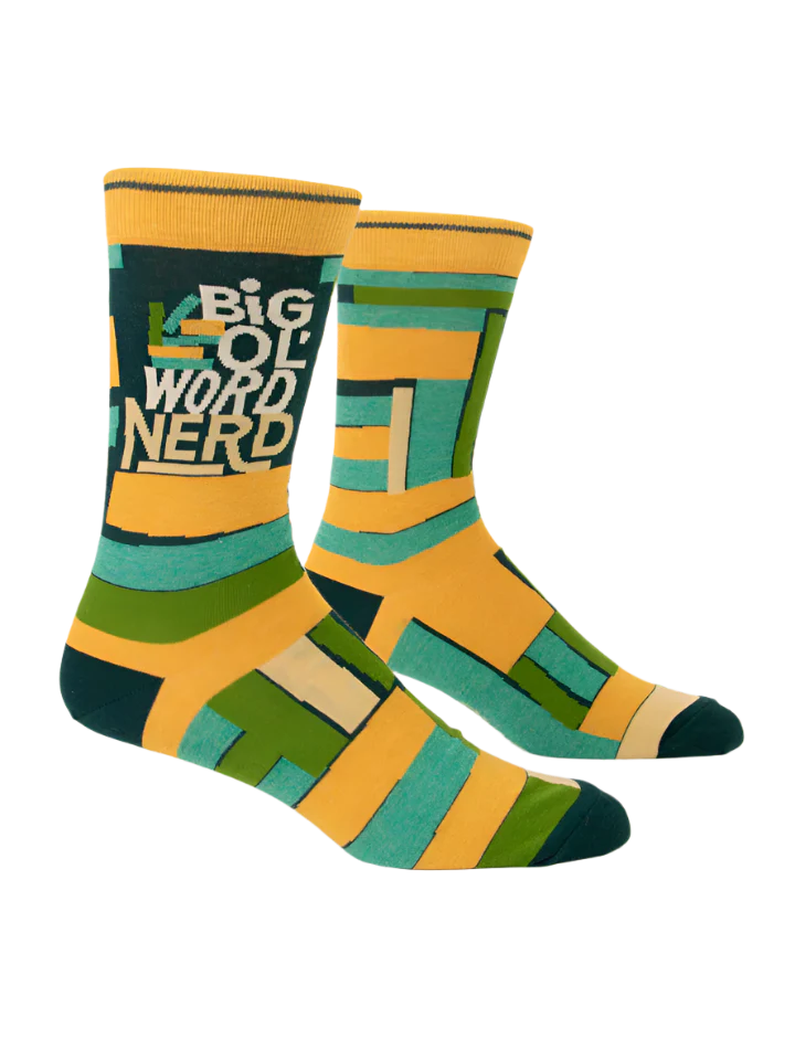 Big Ol Word Nerd Men's Socks