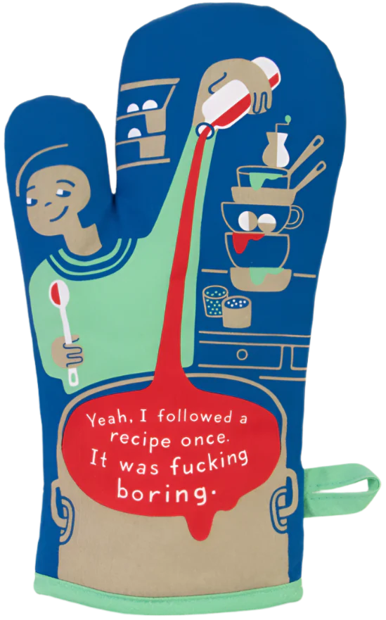 Recipes are Boring Oven Mitt