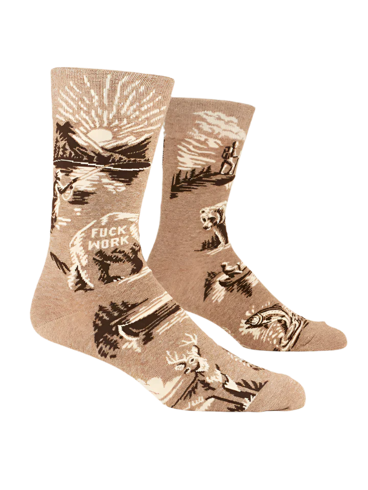 Fuck Work Men's Socks