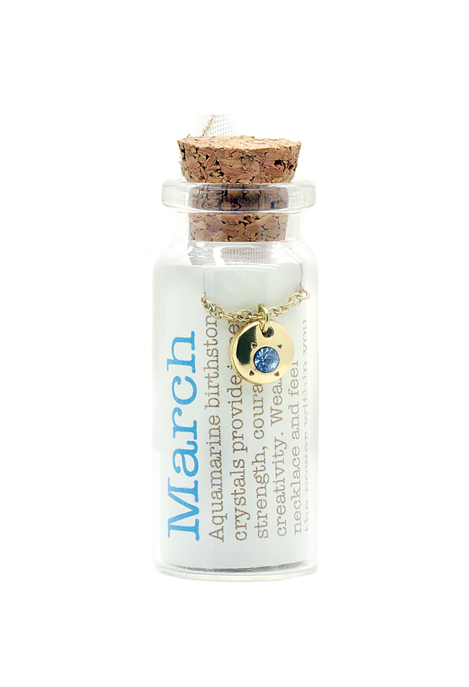 March Birthstone Bottle