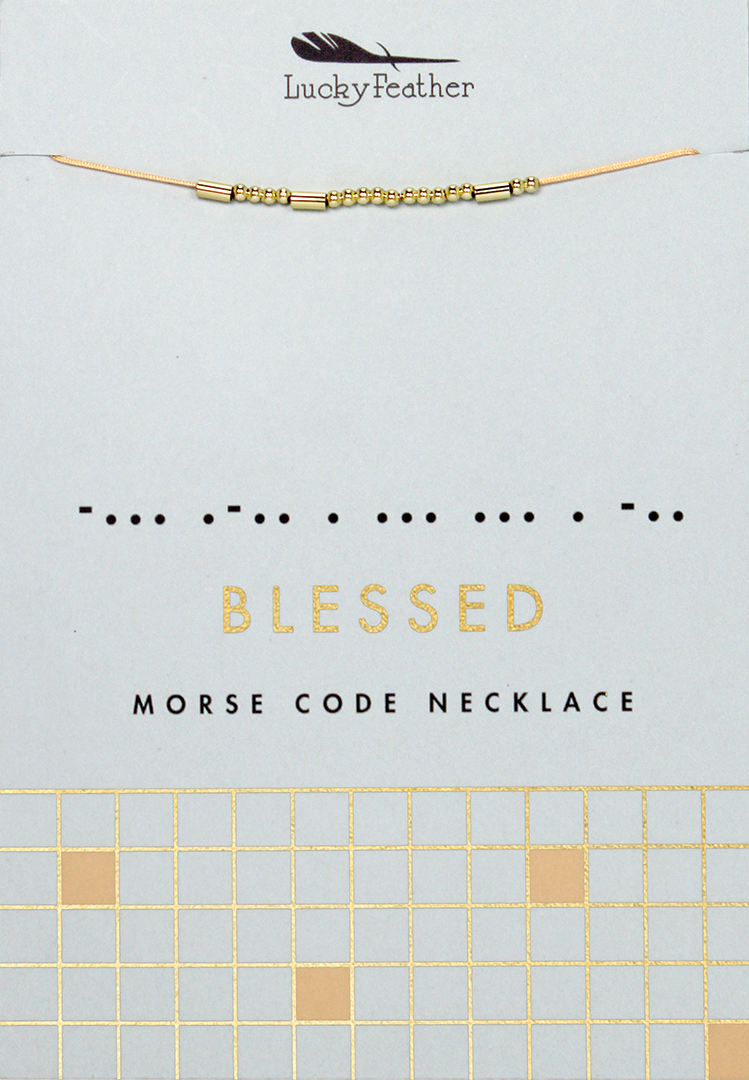 Blessed Morse Code Necklace