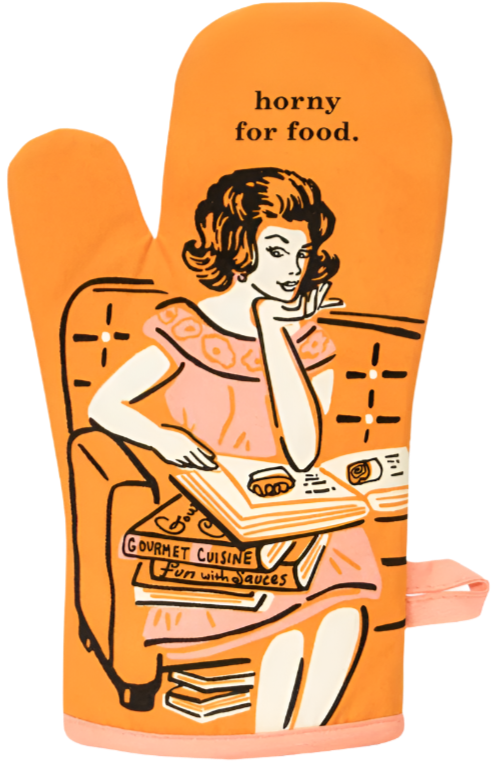 Horny For Food Oven Mitt