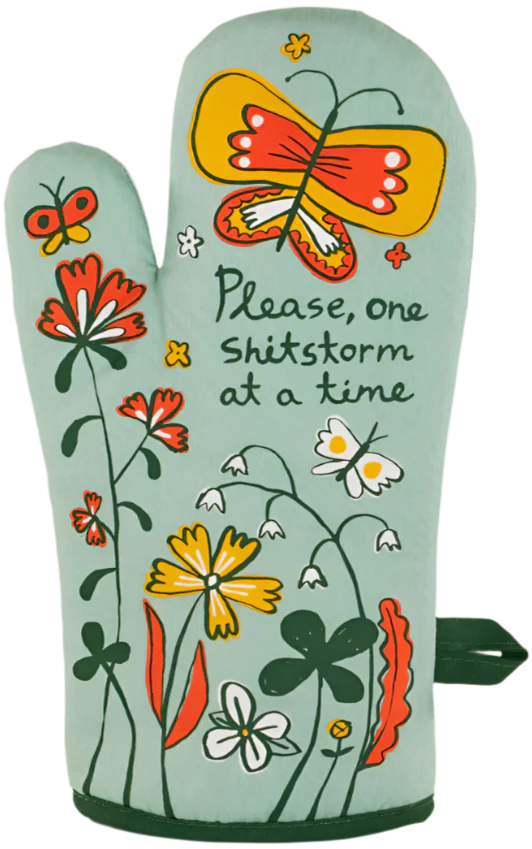 Please One at a Time Oven Mitt