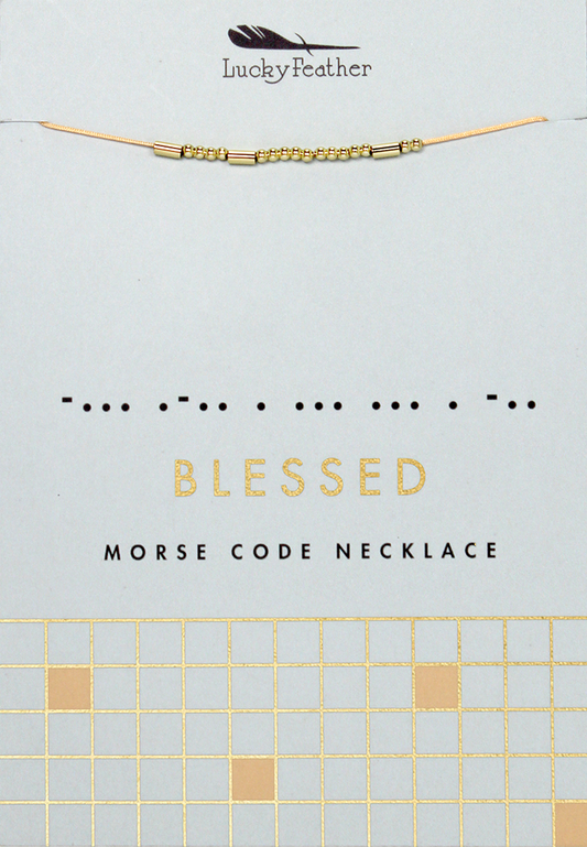 Blessed Morse Code Necklace