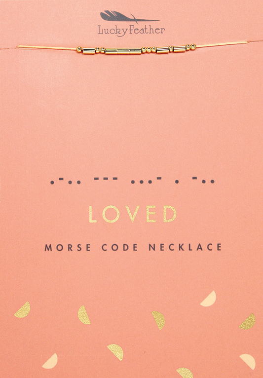 Loved Morse Code Necklace